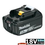 Аккумулятор Makita BL1830B (632G12-3) 18 V, 3.0 Ah Li-Ion, индикатор заряда