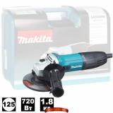 Угловая шлифмашина Makita GA5030RK (125 мм, 720 Вт, anti-restart, кейс)