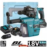 Аккумуляторный перфоратор Makita DHR243RTJW (2 акк. 18V, 5.0 Ач, пылеудаление DX07, кейс MakPac)