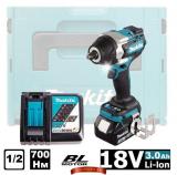 Аккумуляторный гайковерт Makita DTW700RF1J (1 акк. 18V, 3 А/ч, 700Нм, кейс MakPac)